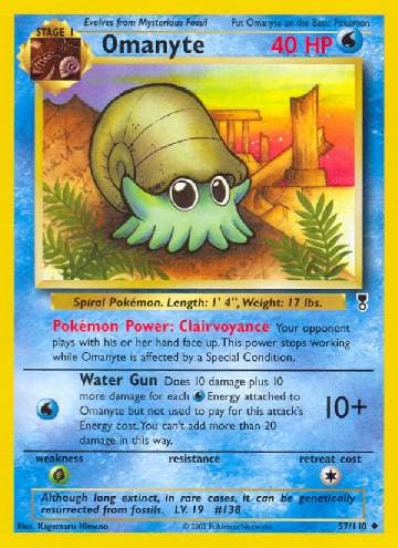 Carta Omanyte (57/110) do set Legendary Collection — Pokémon TCG | Bynx