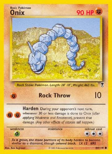 Carta Onix (84/110) do set Legendary Collection — Pokémon TCG | Bynx