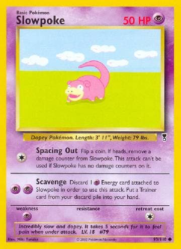 Carta Slowpoke (93/110) do set Legendary Collection — Pokémon TCG | Bynx