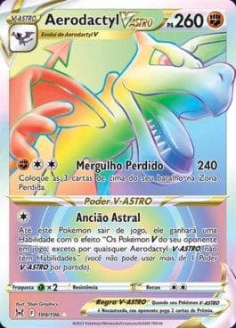 Carta Aerodactyl-VSTAR (199/196) do set Origem Perdida — Pokémon TCG | Bynx
