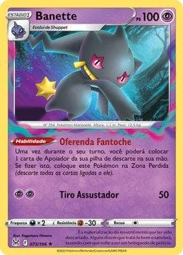 Carta Banette (073/196) do set Origem Perdida — Pokémon TCG | Bynx
