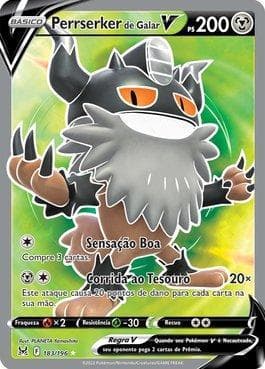 Carta Galarian Perrserker-V (183/196) do set Origem Perdida — Pokémon TCG | Bynx