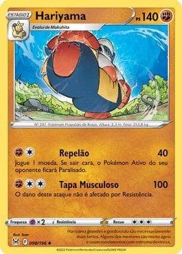 Carta Hariyama (098/196) do set Origem Perdida — Pokémon TCG | Bynx