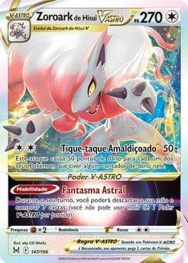 Carta Hisuian Zoroark-VSTAR (147/196) do set Origem Perdida — Pokémon TCG | Bynx