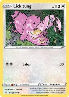 Carta Lickitung (138/196) do set Origem Perdida — Pokémon TCG | Bynx