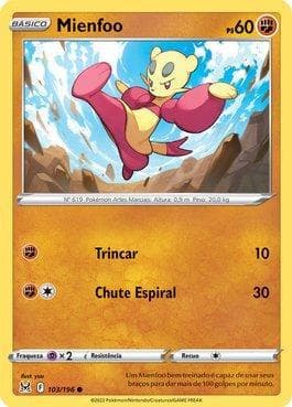Carta Mienfoo (103/196) do set Origem Perdida — Pokémon TCG | Bynx