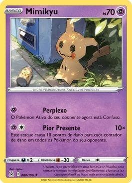 Carta Mimikyu (080/196) do set Origem Perdida — Pokémon TCG | Bynx