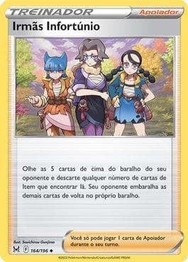 Carta Miss Fortune Sisters (164/196) do set Origem Perdida — Pokémon TCG | Bynx