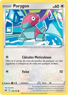 Carta Porygon (140/196) do set Origem Perdida — Pokémon TCG | Bynx