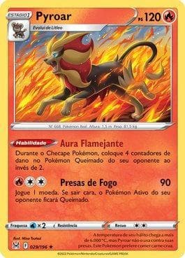 Carta Pyroar (029/196) do set Origem Perdida — Pokémon TCG | Bynx