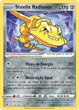 Carta Radiant Steelix (124/196) do set Origem Perdida — Pokémon TCG | Bynx
