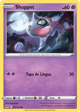 Carta Shuppet (072/196) do set Origem Perdida — Pokémon TCG | Bynx