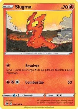 Carta Slugma (021/196) do set Origem Perdida — Pokémon TCG | Bynx