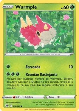 Carta Wurmple (006/196) do set Origem Perdida — Pokémon TCG | Bynx