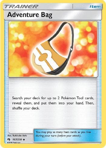 Carta Adventure Bag (167/214) do set Trovões Perdidos — Pokémon TCG | Bynx