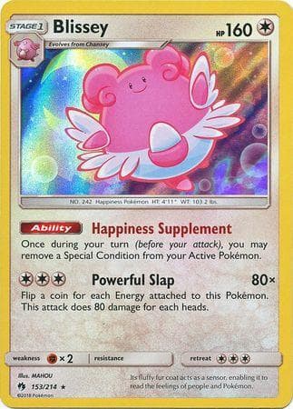 Carta Blissey (153/214) do set Trovões Perdidos — Pokémon TCG | Bynx
