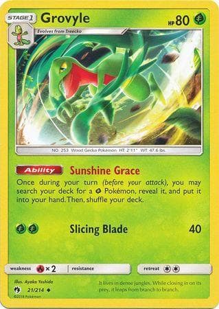 Carta Grovyle (21/214) do set Trovões Perdidos — Pokémon TCG | Bynx