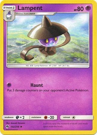 Carta Lampent (102/214) do set Trovões Perdidos — Pokémon TCG | Bynx
