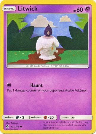 Carta Litwick (101/214) do set Trovões Perdidos — Pokémon TCG | Bynx