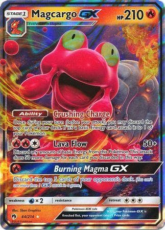Carta Magcargo-GX (44/214) do set Trovões Perdidos — Pokémon TCG | Bynx