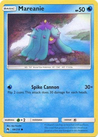 Carta Mareanie (68/214) do set Trovões Perdidos — Pokémon TCG | Bynx