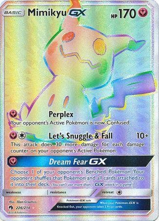 Carta Mimikyu-GX (226/214) do set Trovões Perdidos — Pokémon TCG | Bynx