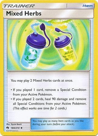 Carta Mixed Herbs (184/214) do set Trovões Perdidos — Pokémon TCG | Bynx