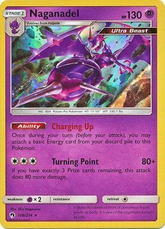 Carta Naganadel (108/214) do set Trovões Perdidos — Pokémon TCG | Bynx