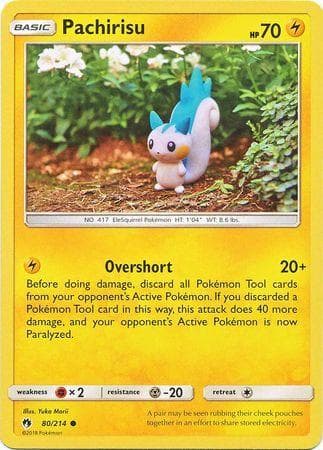Carta Pachirisu (80/214) do set Trovões Perdidos — Pokémon TCG | Bynx