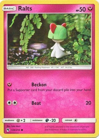 Carta Ralts (139/214) do set Trovões Perdidos — Pokémon TCG | Bynx