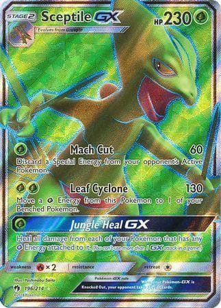 Carta Sceptile-GX (196/214) do set Trovões Perdidos — Pokémon TCG | Bynx