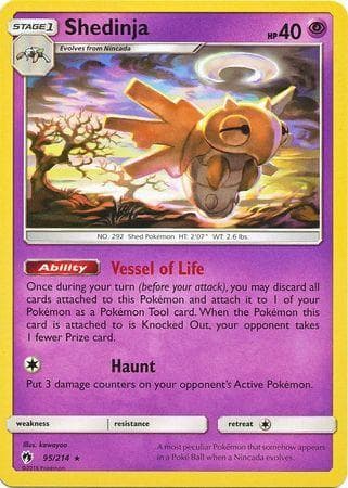 Carta Shedinja (95/214) do set Trovões Perdidos — Pokémon TCG | Bynx