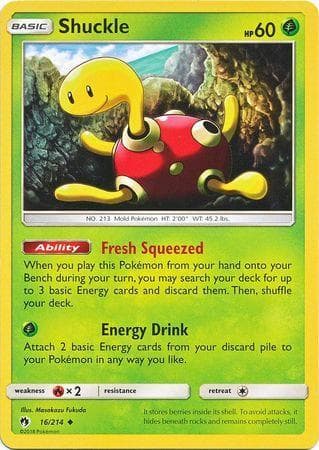 Carta Shuckle (16/214) do set Trovões Perdidos — Pokémon TCG | Bynx