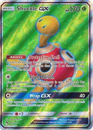 Carta Shuckle-GX (195/214) do set Trovões Perdidos — Pokémon TCG | Bynx