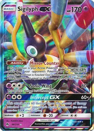 Carta Sigilyph-GX (98/214) do set Trovões Perdidos — Pokémon TCG | Bynx