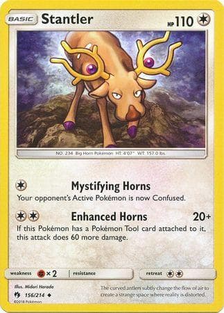 Carta Stantler (156/214) do set Trovões Perdidos — Pokémon TCG | Bynx