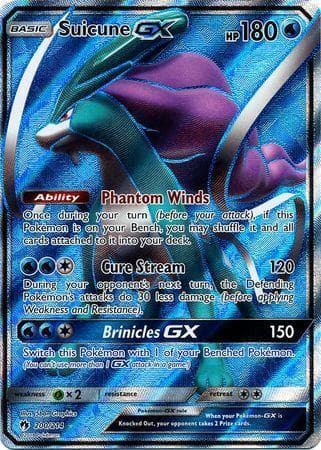 Carta Suicune-GX (200/214) do set Trovões Perdidos — Pokémon TCG | Bynx