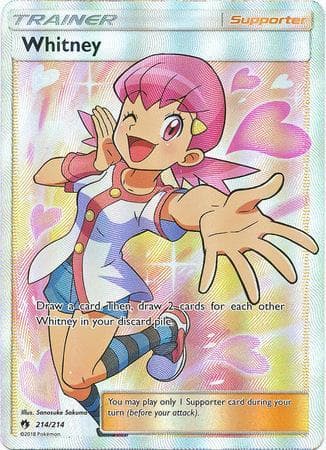 Carta Whitney (214/214) do set Trovões Perdidos — Pokémon TCG | Bynx