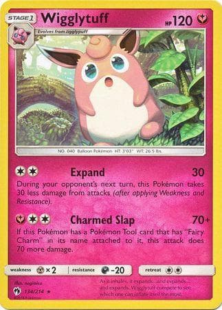 Carta Wigglytuff (134/214) do set Trovões Perdidos — Pokémon TCG | Bynx