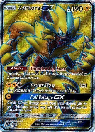 Carta Zeraora-GX (201/214) do set Trovões Perdidos — Pokémon TCG | Bynx