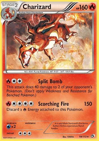 Charizard (19/113) — Tesouros Lendários