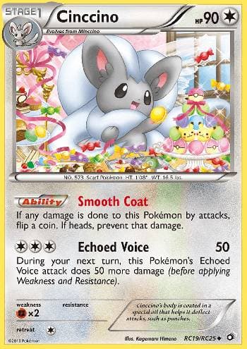 Carta Cinccino (RC19/113) do set Tesouros Lendários — Pokémon TCG | Bynx