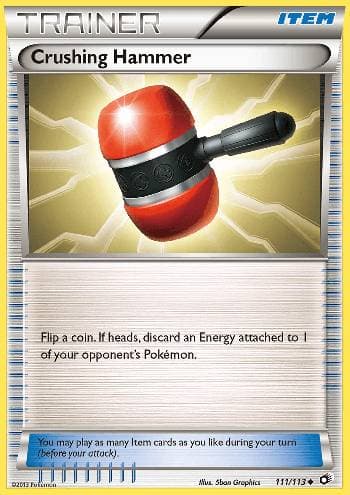 Carta Crushing Hammer (111/113) do set Tesouros Lendários — Pokémon TCG | Bynx