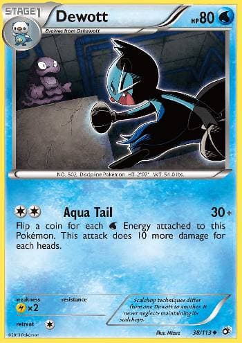 Carta Dewott (38/113) do set Tesouros Lendários — Pokémon TCG | Bynx