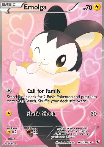 Carta Emolga (RC23/113) do set Tesouros Lendários — Pokémon TCG | Bynx