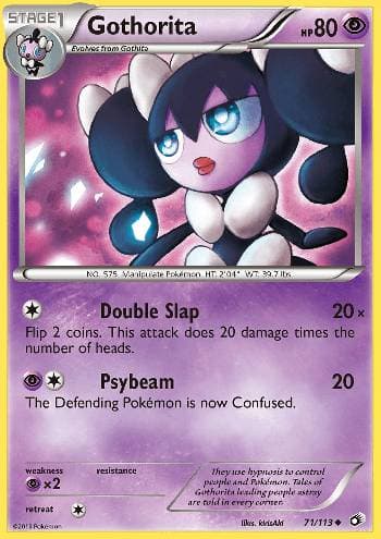 Carta Gothorita (71/113) do set Tesouros Lendários — Pokémon TCG | Bynx