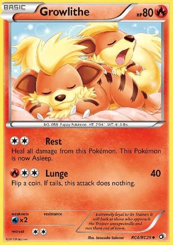 Growlithe (RC4/113) — Tesouros Lendários
