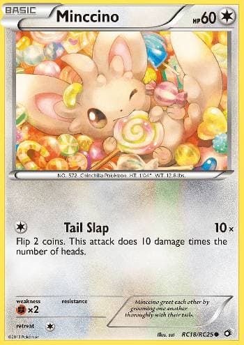 Carta Minccino (RC18/113) do set Tesouros Lendários — Pokémon TCG | Bynx