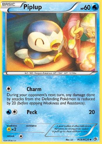 Carta Piplup (RC6/113) do set Tesouros Lendários — Pokémon TCG | Bynx