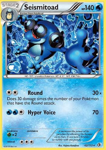Carta Seismitoad (42/113) do set Tesouros Lendários — Pokémon TCG | Bynx
